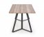 Jídelní stůl CALGARY –⁠ 180x90x76, rustikální ořech, černý