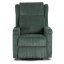 Masážne kreslo SEBASTIAN zo zeleného menčestru pre relax a komfort