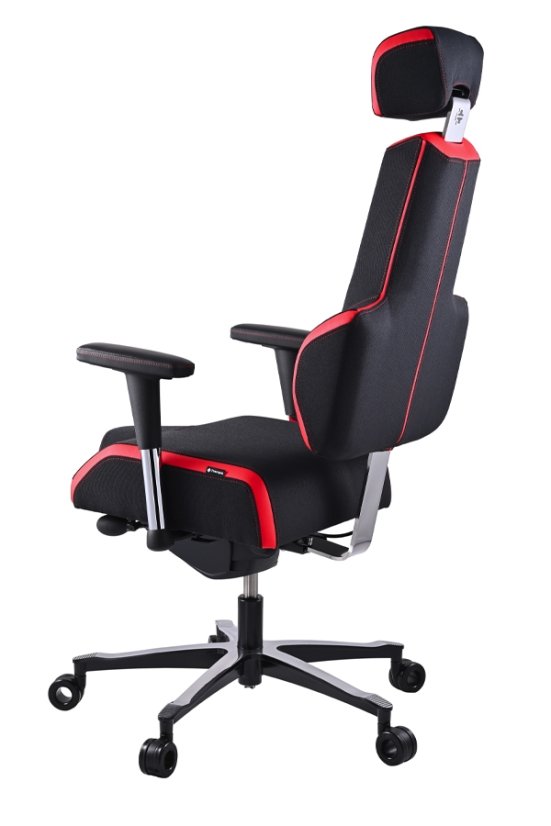 Zdravotní herní židle THERAPIA E+GAMER –⁠ černo-červená