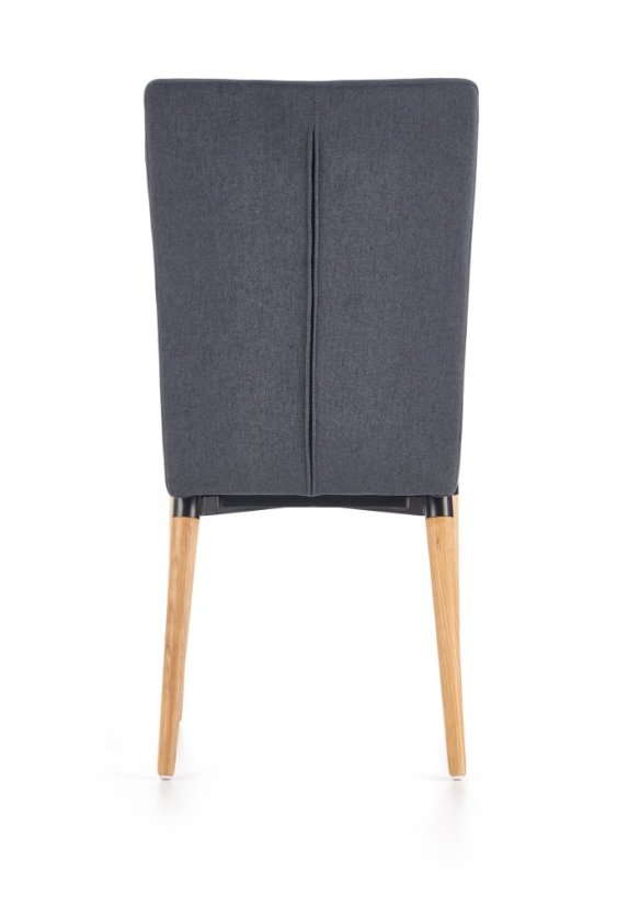 Jedálenská stolička Carson –⁠ drevo/látka sivá