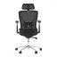 Kancelárska ergonomická stolička FLIP — sieť, čierna
