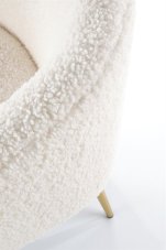 Relaxační křeslo GRIFON –?látka, krémová Halmar