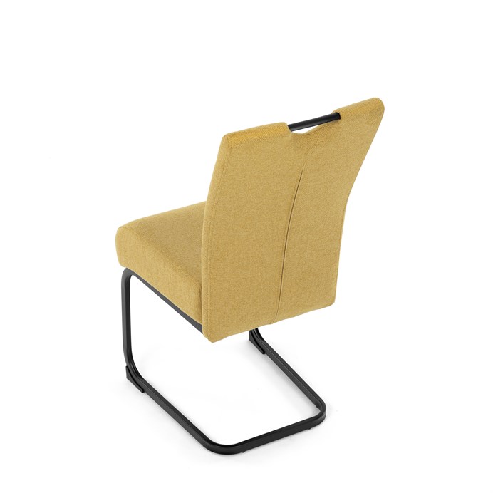 Štýlová žltá jedálenská stolička NIKA s látkou Autronic