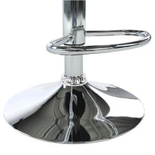 Barová židle KANDY NEW — ekokůže černá/chrom Kondela