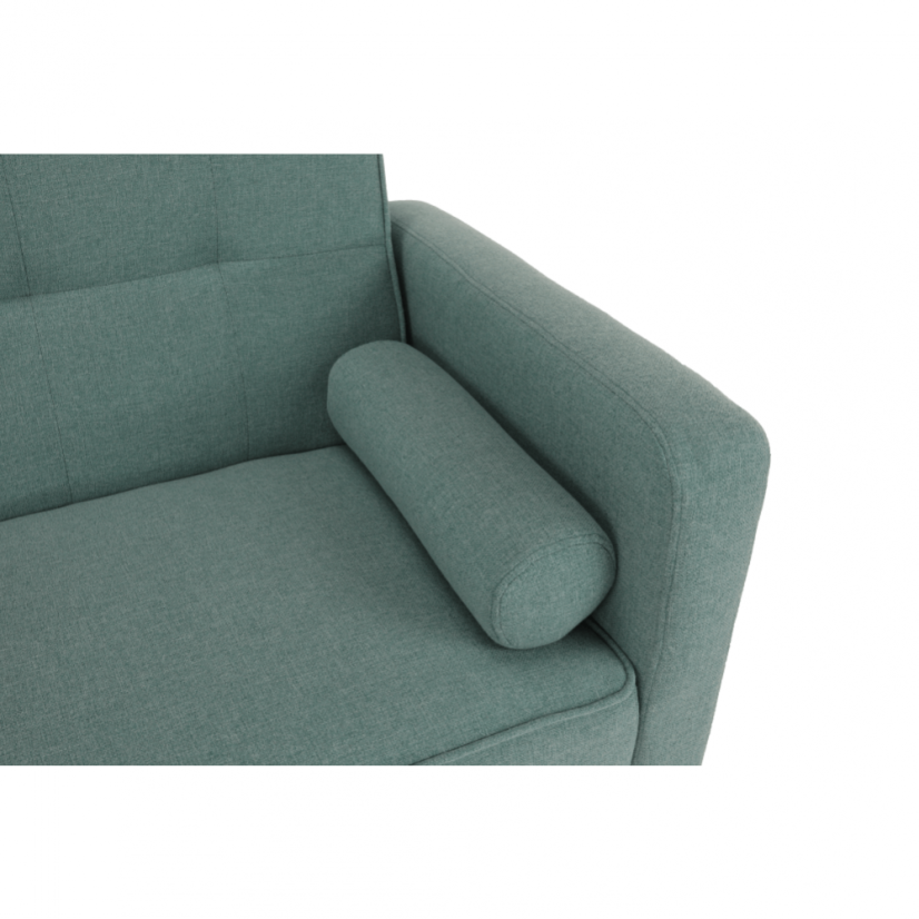 Rozkládací pohovka OTISA — látka, zeleno-mentolová Kondela