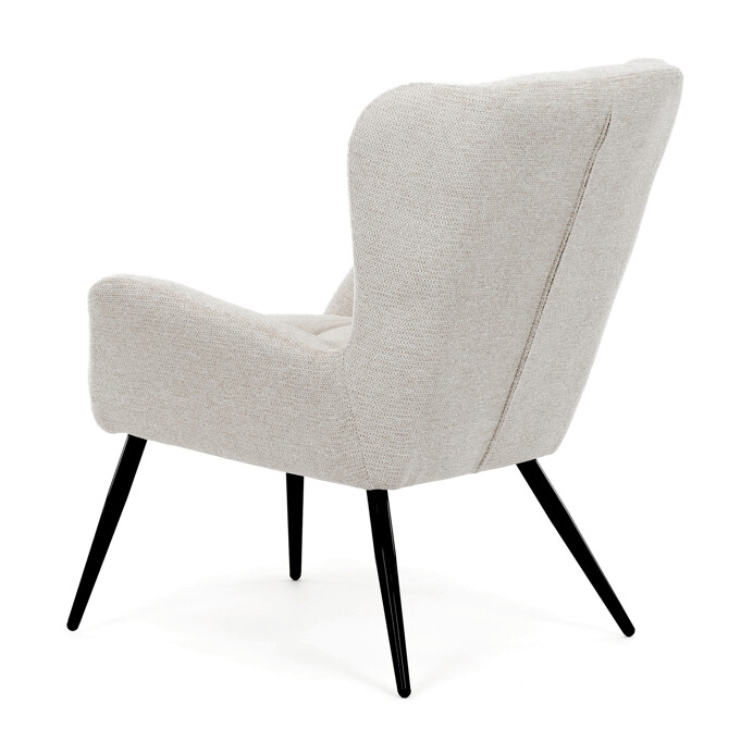 Elegantní béžové křeslo ušák HUG – Autronic