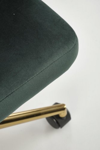 Kancelářská otočná židle TIMOTEO — kov, látka, zelená