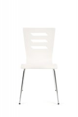 Stolička NIRA - kov, preglejka, biela