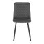 Elegantná jedálenská stolička NOX – sivý zamat, čierny kov Autronic