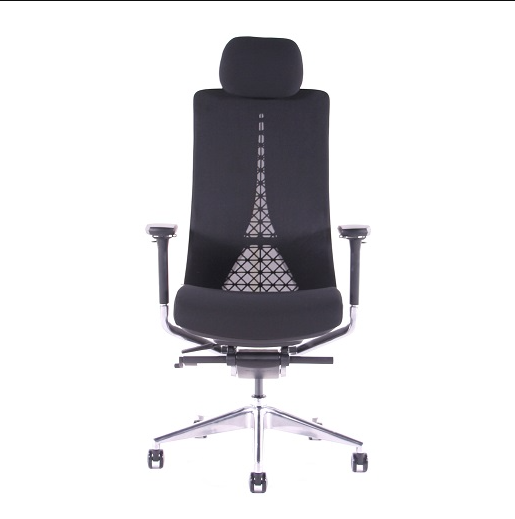 Kancelárska ergonomická stolička Sego EGO — čierna, nosnosť 140 kg