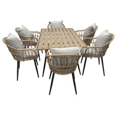 Zahradní stůl WOODLINE – hnědá