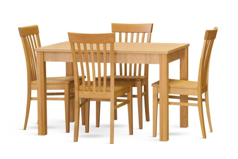 Jídelní stůl CASA Mia – přírodní dub, pevný nebo rozkládací, různé rozměry Stima - Délka stolu: 140, Rozklad: 0