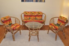 Zahradní set ANTIGUA — ratan, přírodní