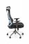 Kancelářská ergonomická židle GILBERTO — kov, látka, síť, černá
