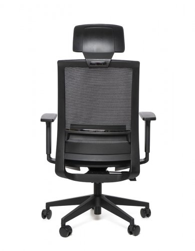 Kancelářská ergonomická židle Sego RESERVE — síť/látka, černá