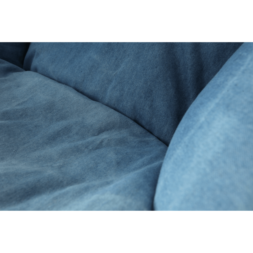 Sedací vak KOZANIŤ — 70×70, modrá látka