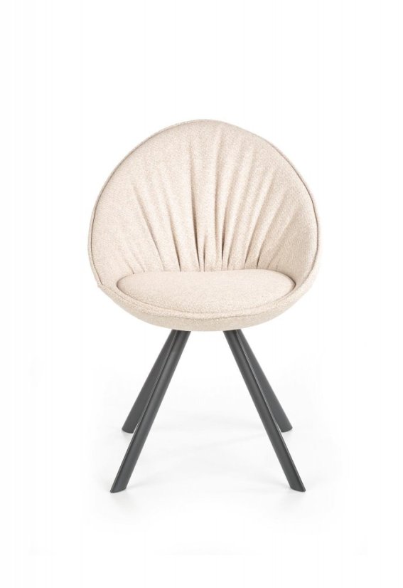 Jedálenské kresielko DALMOSA — látka, béžová