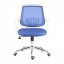 Otočná kancelářská židle LUISA – látka, modrá