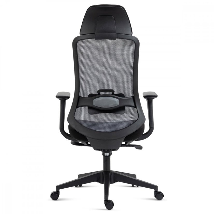 Kancelářská ergonomická židle NAVIA — látka, černá