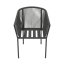 Záhradné kresielko ALURA – sivá, hliníková konštrukcia
