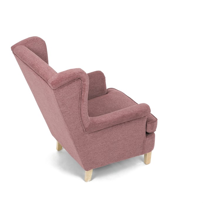 Relaxační křeslo ušák BEILY - masiv, látka, červená Autronic