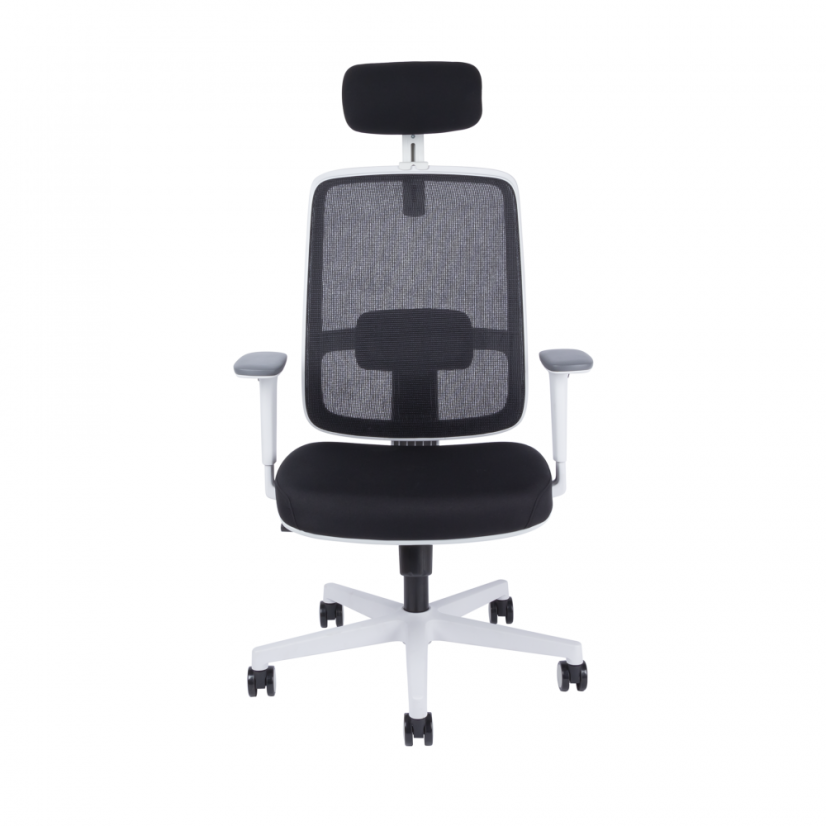 Kancelárska ergonomická stolička CANTO W — čierna / biela
