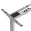 Elektricky výškově stavitelný rám stolu POWERTON – rozsah 500 mm, šedá, 100 kg