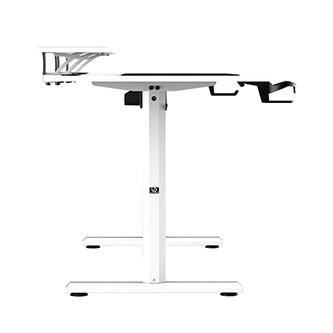 ULTRADESK HIGHLANDER XXL Bílý pracovní stůl s elektrickým nastavením