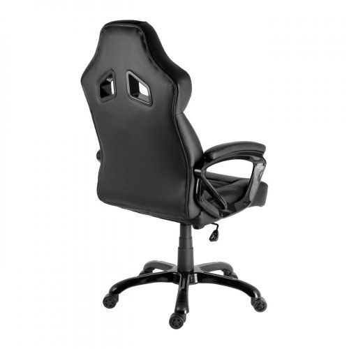Herní židle A-RACER Q12 –⁠ PU kůže, černá