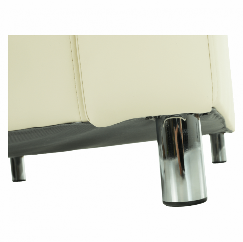 Relaxační křeslo HOMKER— ekokůže/béžová Kondela