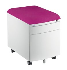 Pojízdný kontejner Mayer 32W8 30 208 — bílý, růžový aquaclean Mayer
