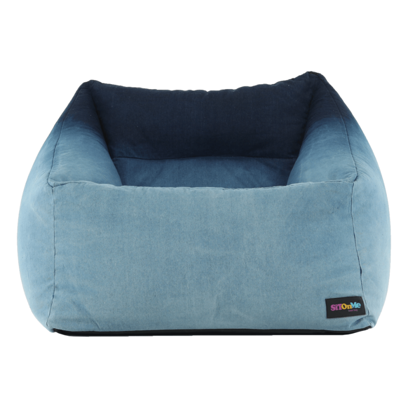 Sedací vak KOZANIŤ — 70×70, modrá látka