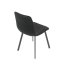 Elegantná jedálenská stolička NOX – čierny zamat, čierny kov Autronic