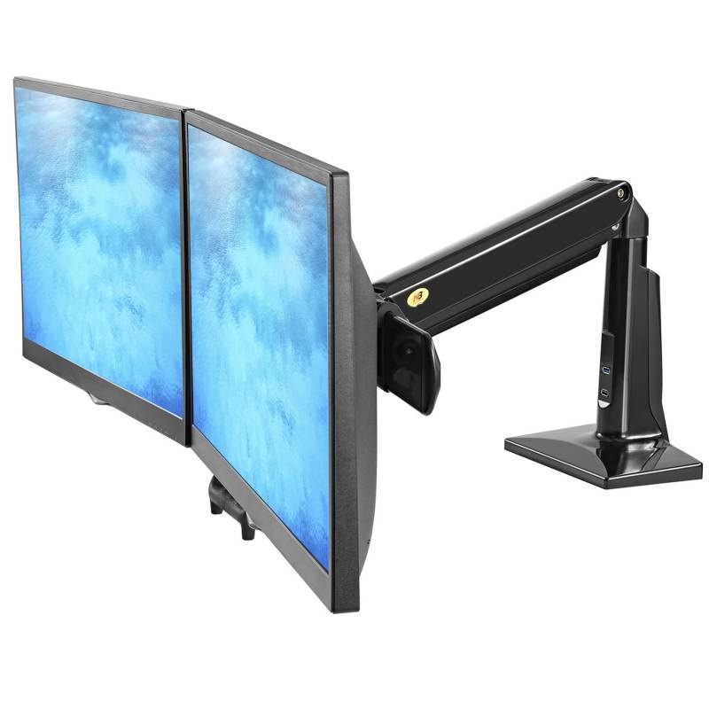 Stolní držák na dva monitory NB F27B