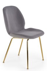 Jídelní židle AFRODITA – látka, šedá Halmar