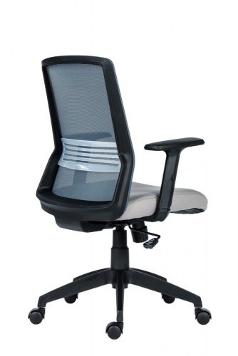 Kancelářská židle na kolečkách Antares NOVELLO –  s područkami, černá nebo šedá - Čalounění Novello: Černá