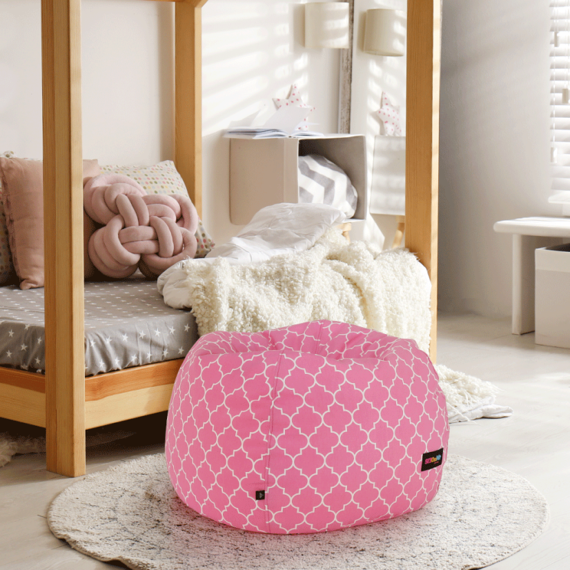 Sedací vak GOMBY — 60x50, látka, viac farieb - Gomby: ružový