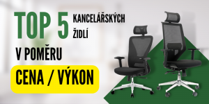 5 kancelářských židlí s nejlepším poměrem cena/výkon