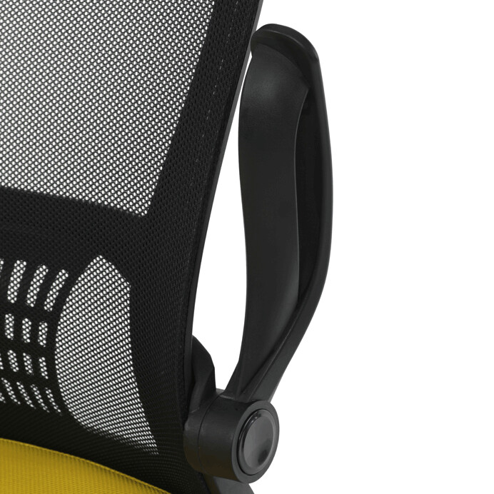 Detská stolička NINA – žltá sieťovina, hojdací mechanizmus Autronic