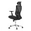 Kancelárska ergonomická stolička FLIP — sieť, čierna