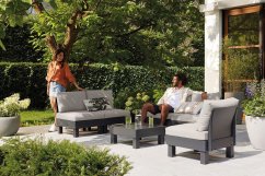 ELEMENTS zahradní plastový set - grafit