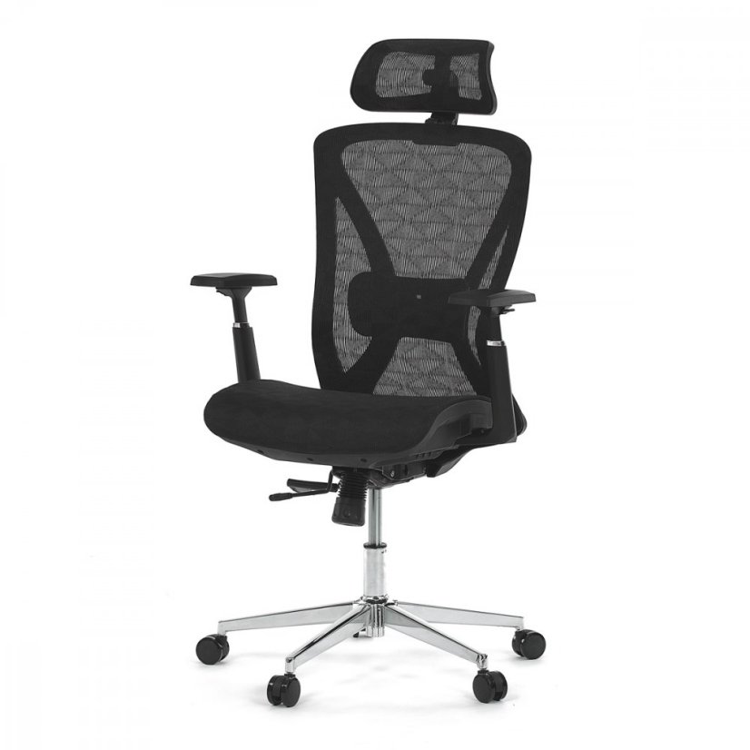 Kancelárska ergonomická stolička FLIP — sieť, čierna