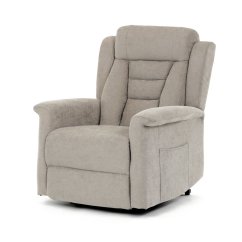 Relaxační křeslo ELECTRO s lanýžovým čalouněním a 2 motory Autronic