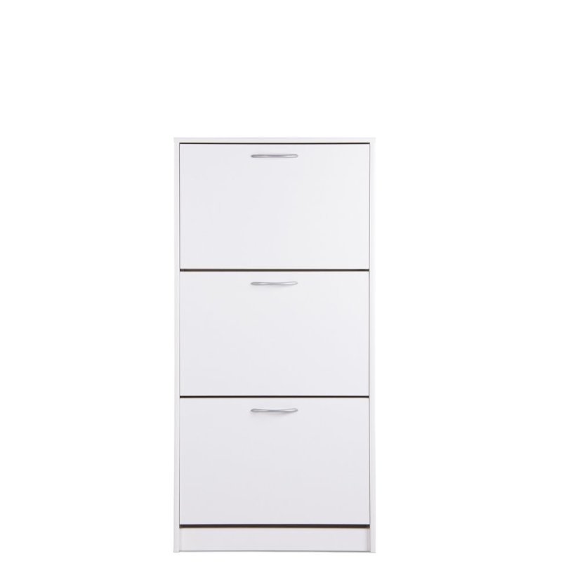 Výklopný botník CORVI — biela