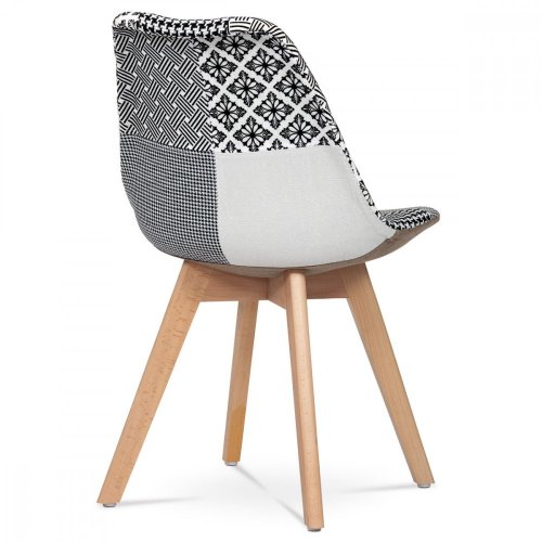 Jedálenská stolička BOLZANO - masív buk, patchwork