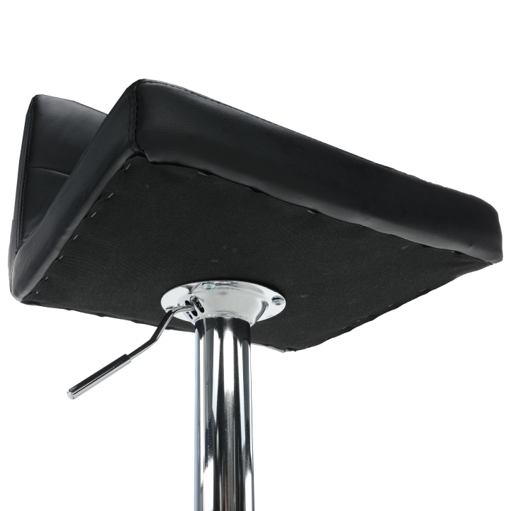 Barová židle KANDY NEW — ekokůže černá/chrom Kondela