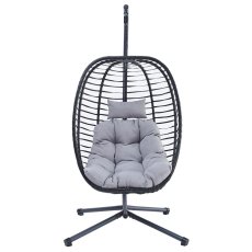 Závěsné křeslo SWINGTAN – kov, šedá