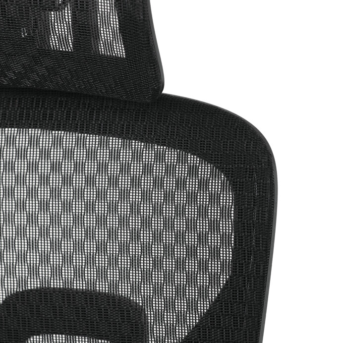 Ergonomická kancelárska stolička DENEB — čierny mesh poťah