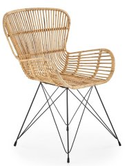 Zahradní křeslo MAYOR – přírodní ratan, ocel Halmar