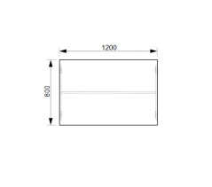 Jednací stůl GJ 1200 – rovný, 120 cm, Hobis